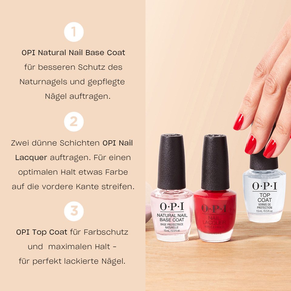 OPI Nagellack Nail Lacquer, schnelltrocknend, glänzend, glattes Finish, wischfest, hohe Deckkraft – Bild 4 von 4