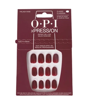 OPI xPRESS/ON Malaga Wine Kunstnägel · 1 Stk · Dunkelrot