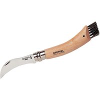Opinel Pilzmesser mit Wildschweinborsten, Nr. 08, Buche, rostfrei
