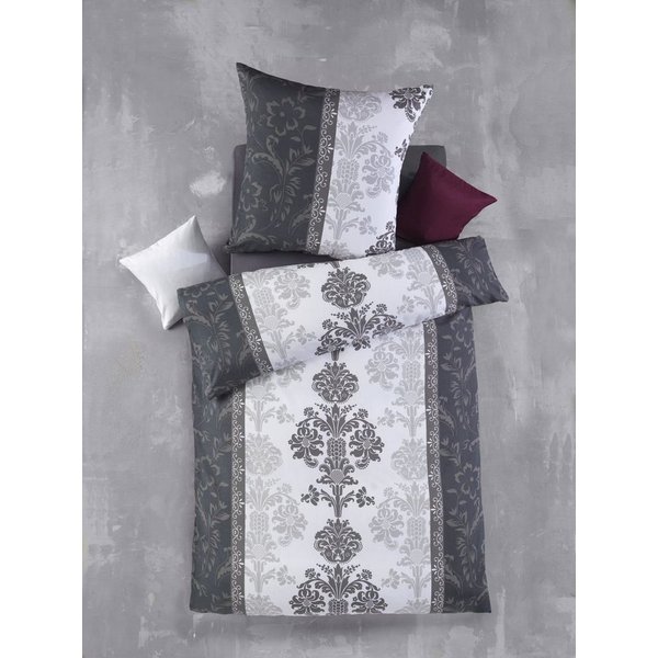 Optidream Bettwäsche Set Mikrofaser 135x200 Polyester Sophie-Schwarz weiss schwarz weiss, Mikrofaser, 2 teilig, Geschenk Idee Frauen Männer neue Wohnung Hochzei
