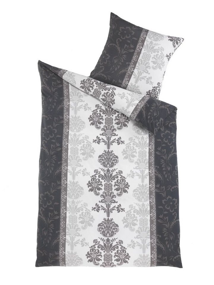 Optidream Bettwäsche Set Mikrofaser 135x200 Polyester Sophie-Schwarz weiss schwarz weiss, Mikrofaser, 2 teilig, Geschenk Idee Frauen Männer neue Wohnung Hochzei – Bild 2 von 2