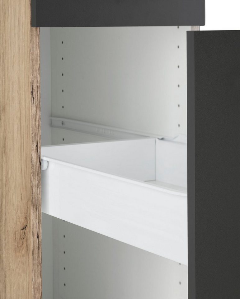 OPTIFIT Apothekerschrank Iver Breite 30 cm, mit 2 Auszügen, 5 Ablagen – Bild 5 von 5