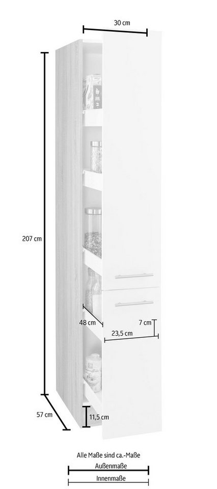 OPTIFIT Apothekerschrank Kalmar – Bild 4 von 5