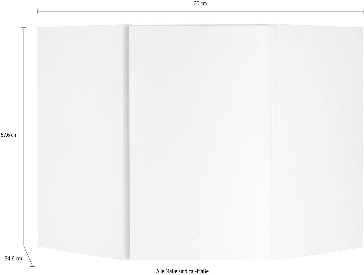 OPTIFIT Eckhängeschrank Roth Breite 60 x 60 cm – Bild 4 von 5