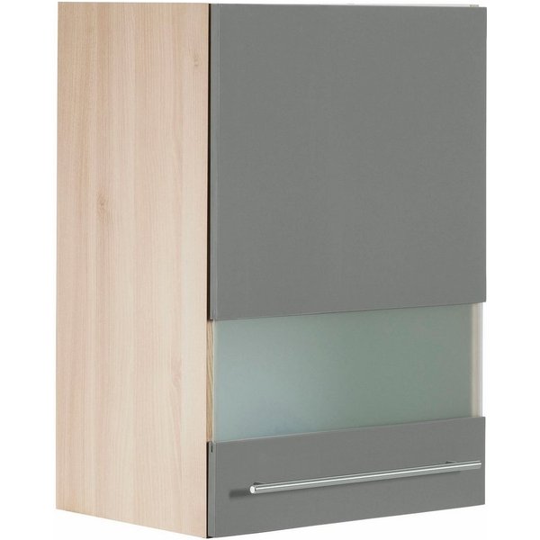 OPTIFIT Glashängeschrank Bern Breite 50 cm, Front mit Milchglas-Einsatz, mit Metallgriff