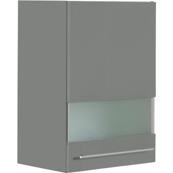 OPTIFIT Glashängeschrank Bern Breite 50 cm, Front mit Milchglas-Einsatz, mit Metallgriff