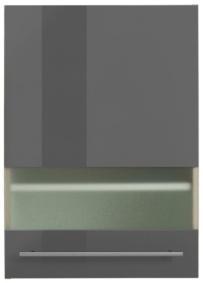 OPTIFIT Glashängeschrank Bern Breite 50 cm, Front mit Milchglas-Einsatz, mit Metallgriff – Bild 2 von 5
