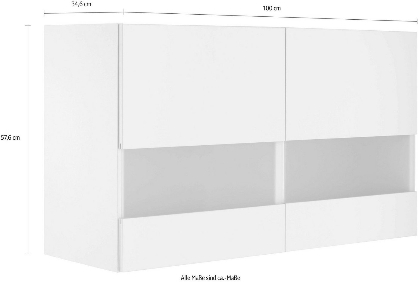 OPTIFIT Glashängeschrank Roth Breite 100 cm – Bild 4 von 5