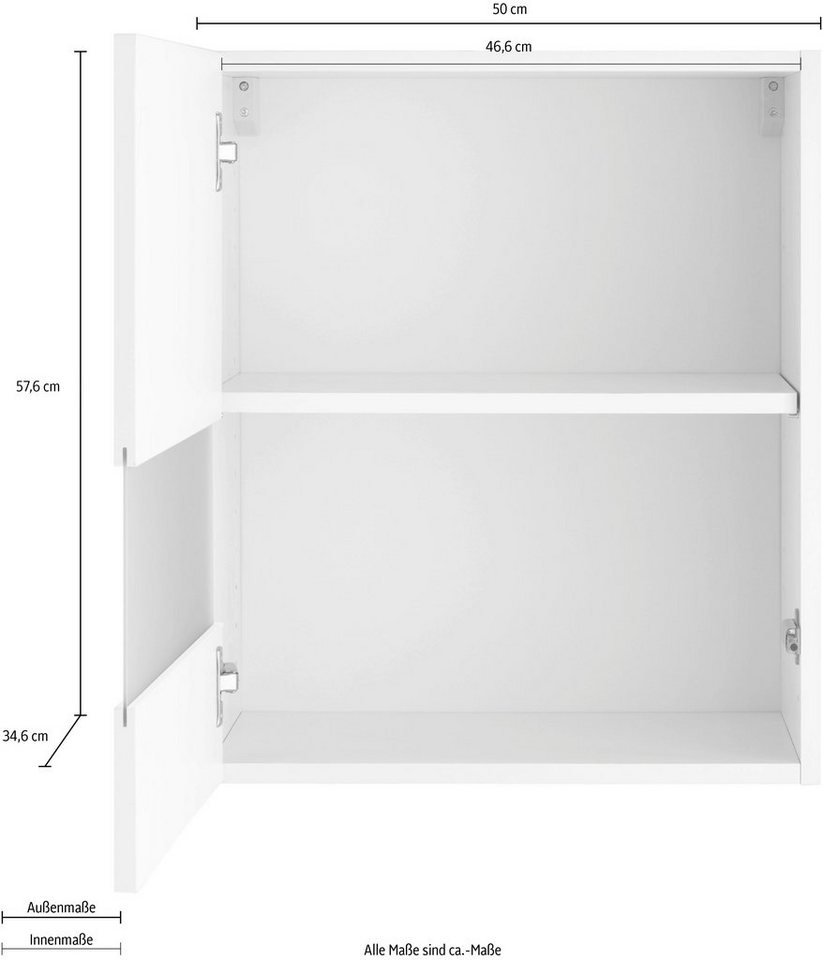 OPTIFIT Glashängeschrank Roth Breite 50 cm – Bild 4 von 5