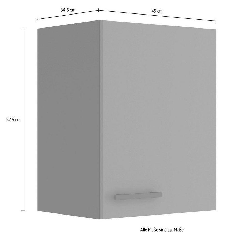 OPTIFIT Hängeschrank Bella Breite 45 cm, 1 Tür, 1 Einlegeboden – Bild 5 von 5