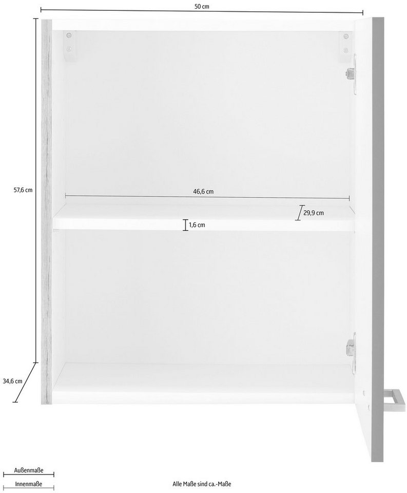 OPTIFIT Hängeschrank Iver Breite 50 cm, mit 1 Tür – Bild 5 von 5