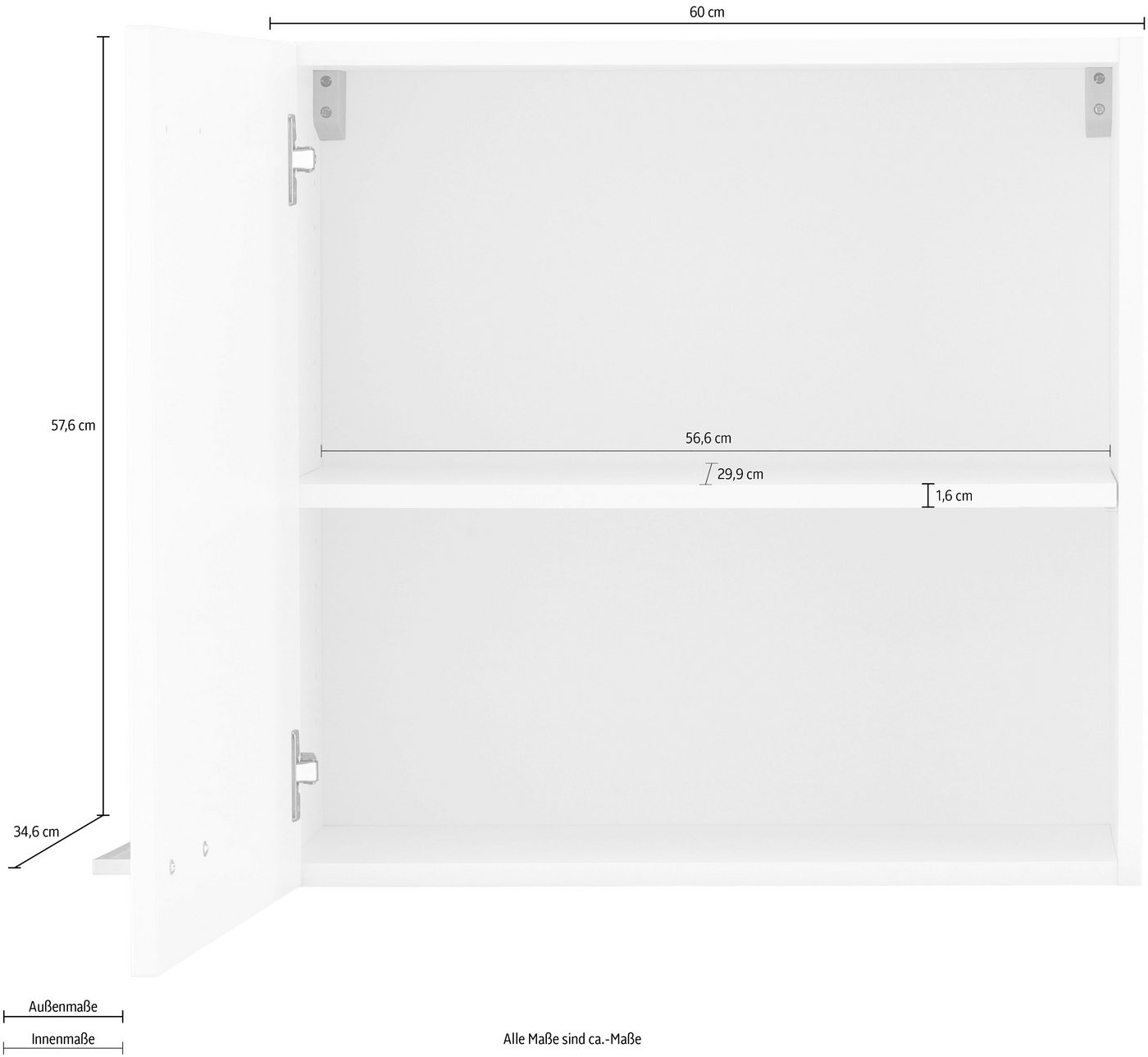 OPTIFIT Hängeschrank Iver Breite 60 cm, mit 1 Tür – Bild 5 von 5