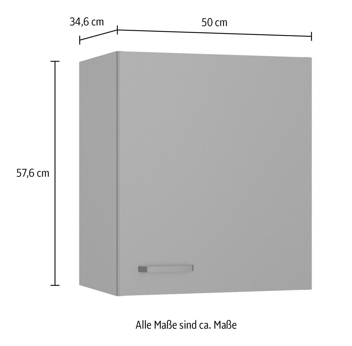 OPTIFIT Hängeschrank OPTImulti Breite 50 cm, mit 1 Tür, 1 Einlegeboden – Bild 4 von 4