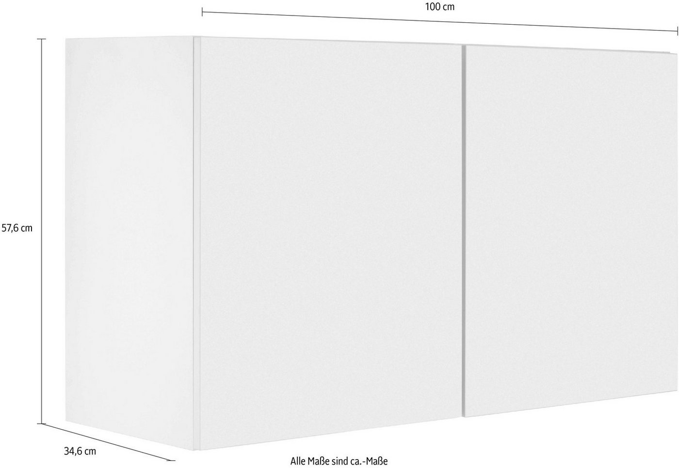 OPTIFIT Hängeschrank Roth Breite 100 cm – Bild 4 von 5