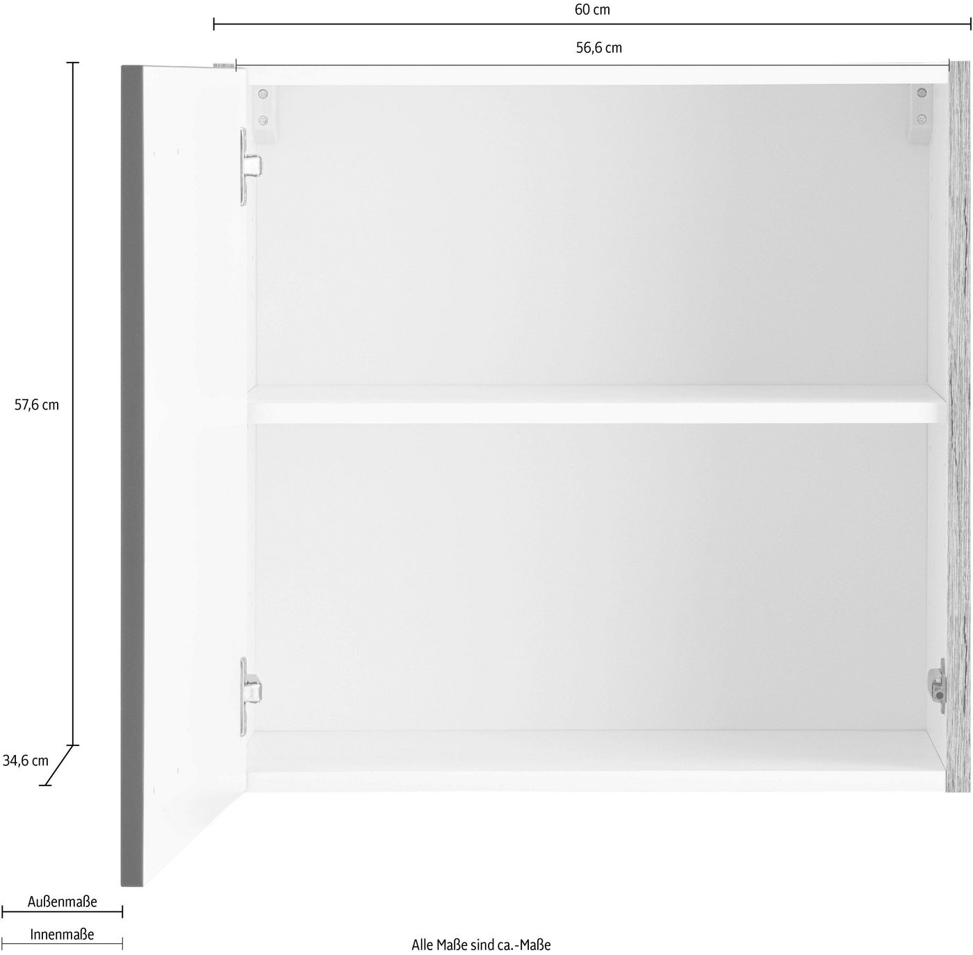 OPTIFIT Hängeschrank Roth Breite 60 cm – Bild 4 von 5