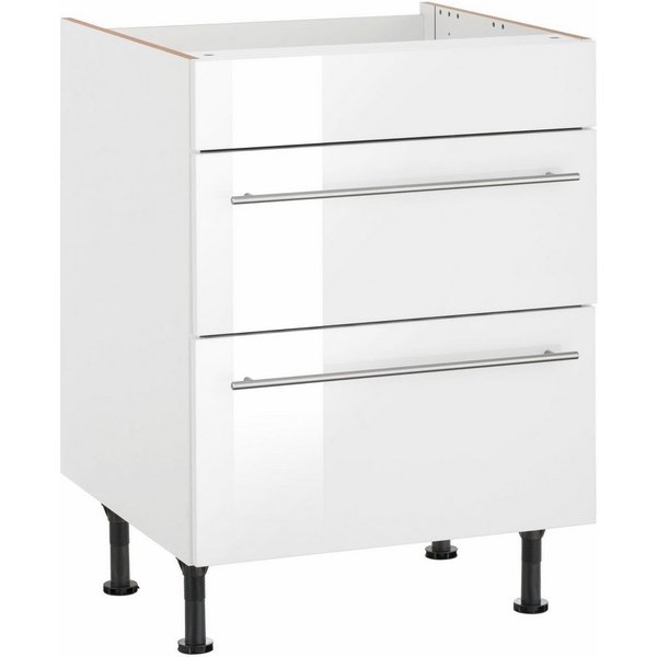 OPTIFIT Kochfeldumbauschrank Bern 60 cm breit, mit 2 Auszügen, mit höhenverstellbare Füße