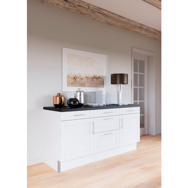 OPTIFIT Küche Ahus, 180 cm breit, ohne E-Geräte, Soft Close Funktion, MDF Fronten