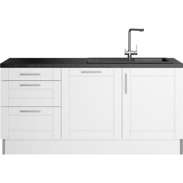 OPTIFIT Küche Ahus, 180 cm breit, wahlw.mit E-Geräten, Soft Close Funktion, MDF Fronten