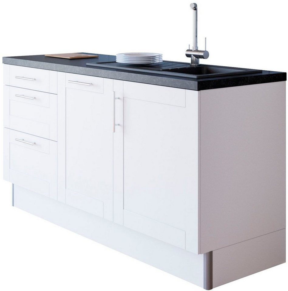 OPTIFIT Küche Ahus, 180 cm breit, wahlw.mit E-Geräten, Soft Close Funktion, MDF Fronten – Bild 5 von 5