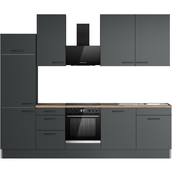 OPTIFIT Küchenzeile Fiona, Breite 290 cm, mit Hanseatic-E-Geräten, in Premium oder Basic