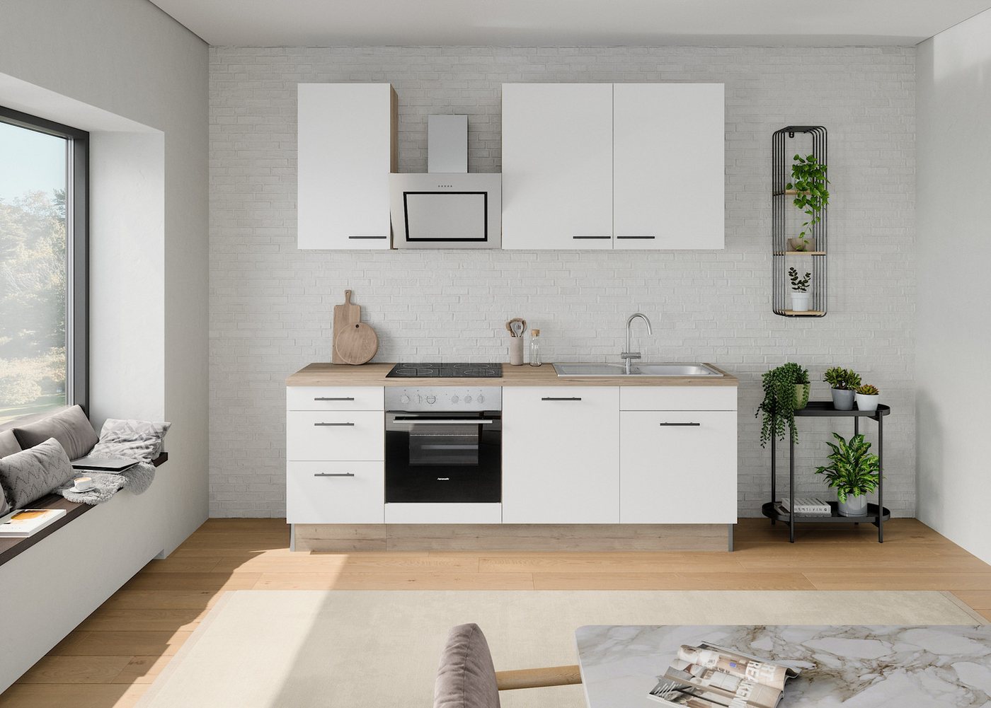 OPTIFIT Küchenzeile Fiona, Breite 230 cm, mit Hanseatic-E-Geräten in Premium oder Basic – Bild 2 von 5