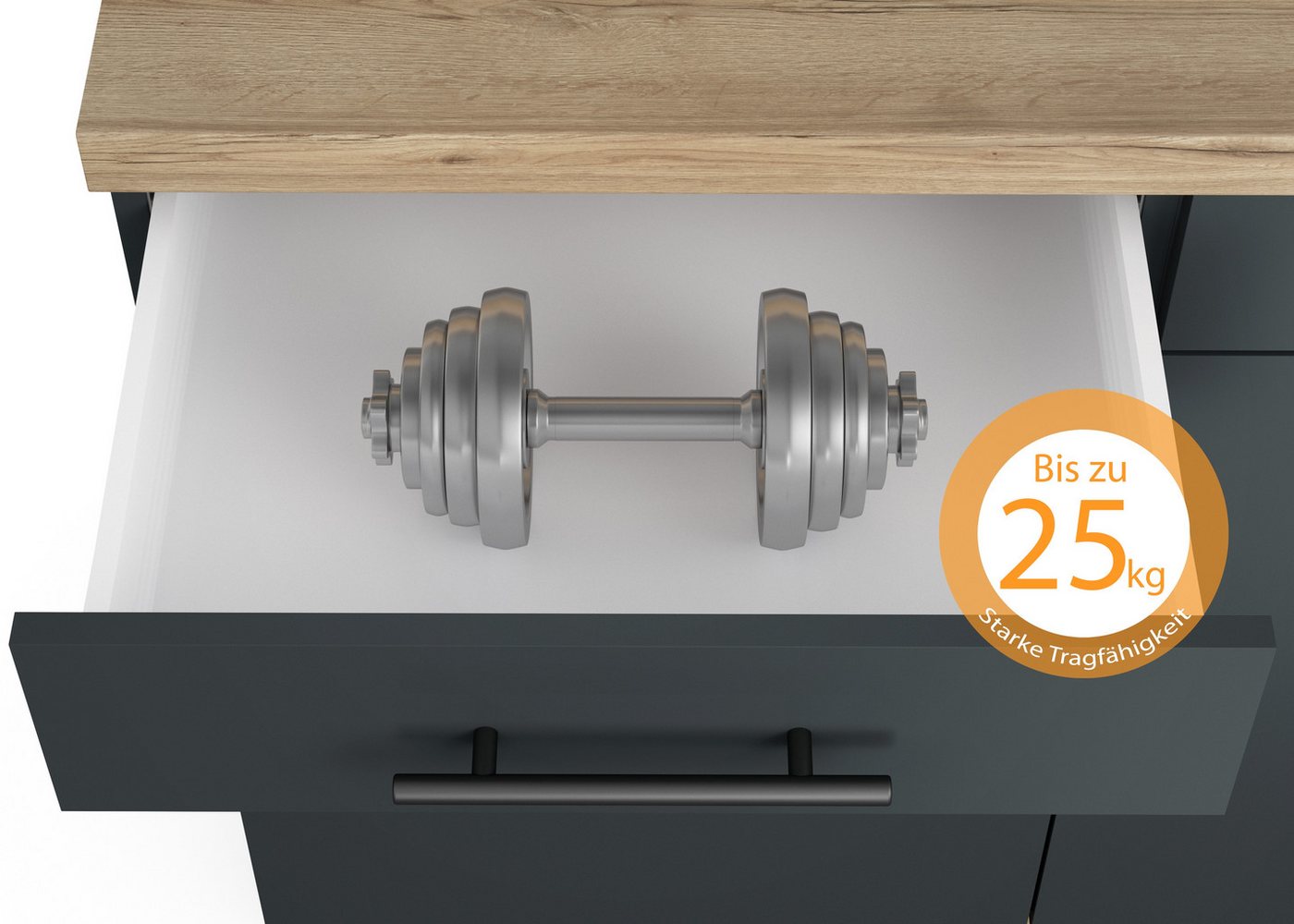OPTIFIT Küchenzeile Fiona, Breite 230 cm, mit Hanseatic-E-Geräten in Premium oder Basic – Bild 5 von 5