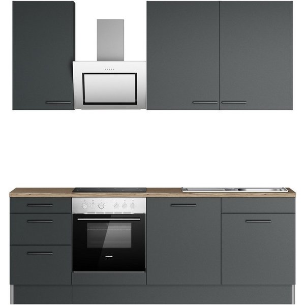 OPTIFIT Küchenzeile Fiona, Breite 230 cm, mit Hanseatic-E-Geräten in Premium oder Basic