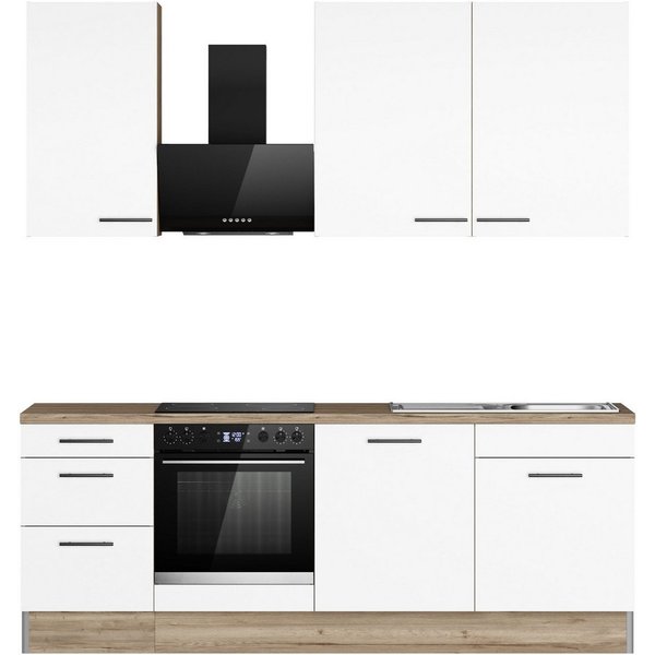 OPTIFIT Küchenzeile Fiona, Breite 230 cm, mit Hanseatic-E-Geräten in Premium oder Basic