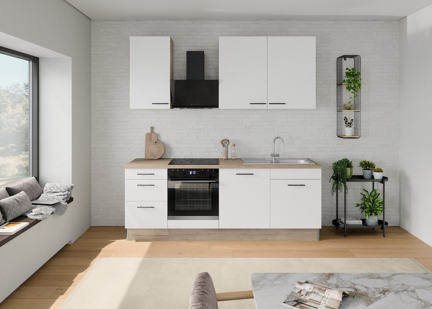 OPTIFIT Küchenzeile Fiona, Breite 230 cm, mit Hanseatic-E-Geräten in Premium oder Basic – Bild 2 von 5