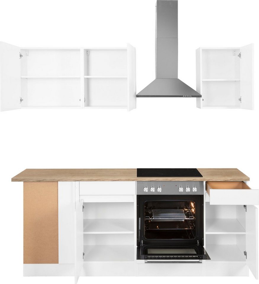 OPTIFIT Küchenzeile Roth, Stellmaße 210x175 cm,wahlweise mit E-Geräten, Push-to-Open-Funktion – Bild 2 von 5