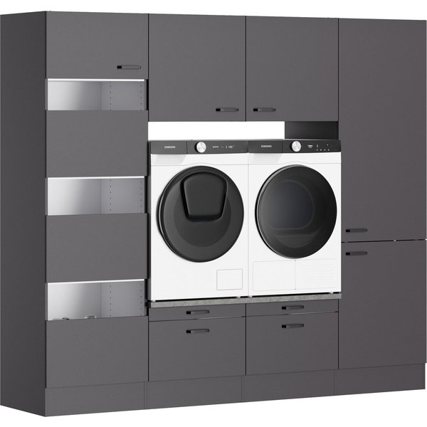 OPTIFIT Mehrzweckschrank-Set OPTImulti, Breite 240 cm, Waschmaschinenunterschrank, Schrankinnenausstattung