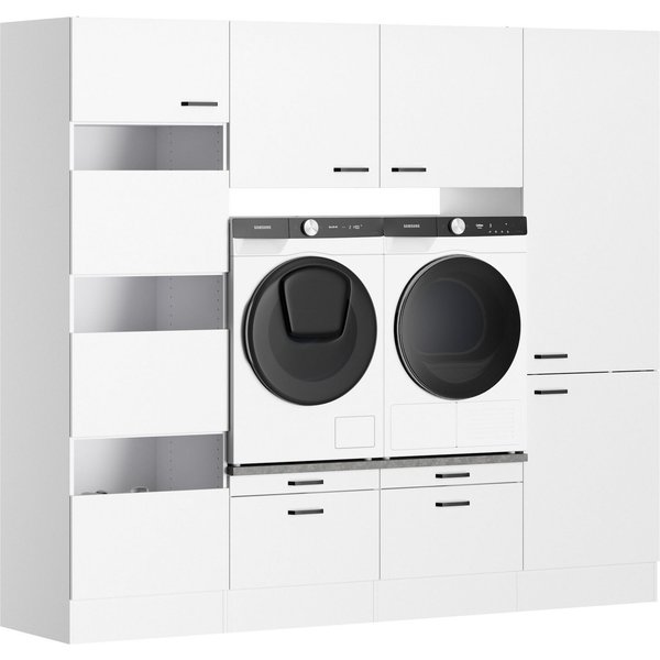 OPTIFIT Mehrzweckschrank-Set OPTImulti, Breite 240 cm, Waschmaschinenunterschrank, Schrankinnenausstattung