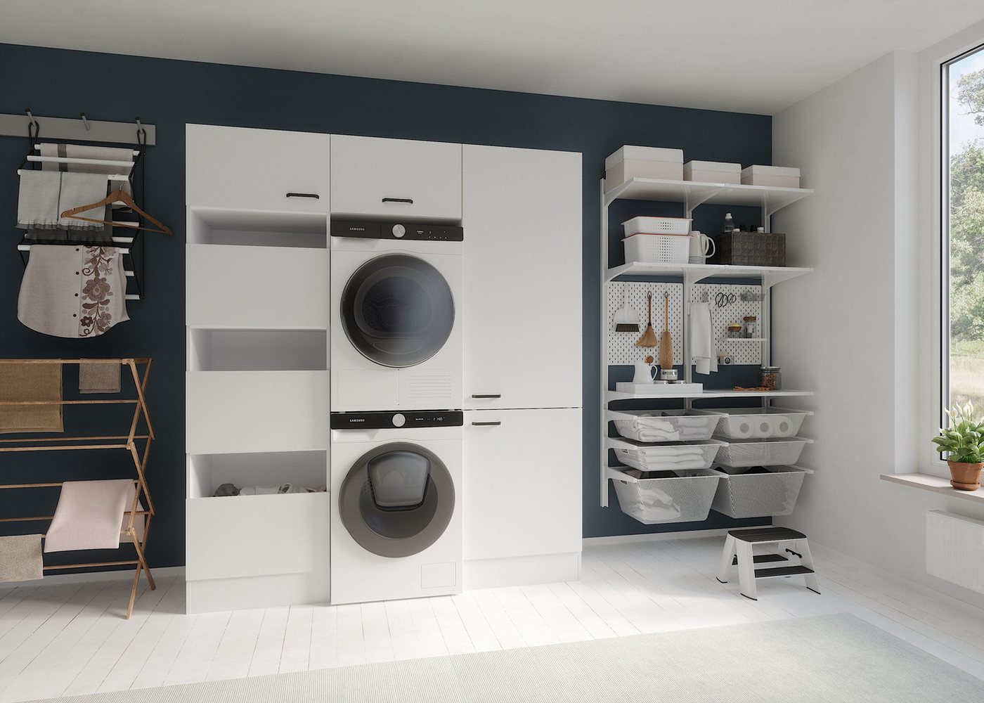 OPTIFIT Mehrzweckschrank-Set OPTImulti, Breite 183,2 cm, cleveres Wäschesystem, Schrankinnenausstattung – Bild 2 von 5