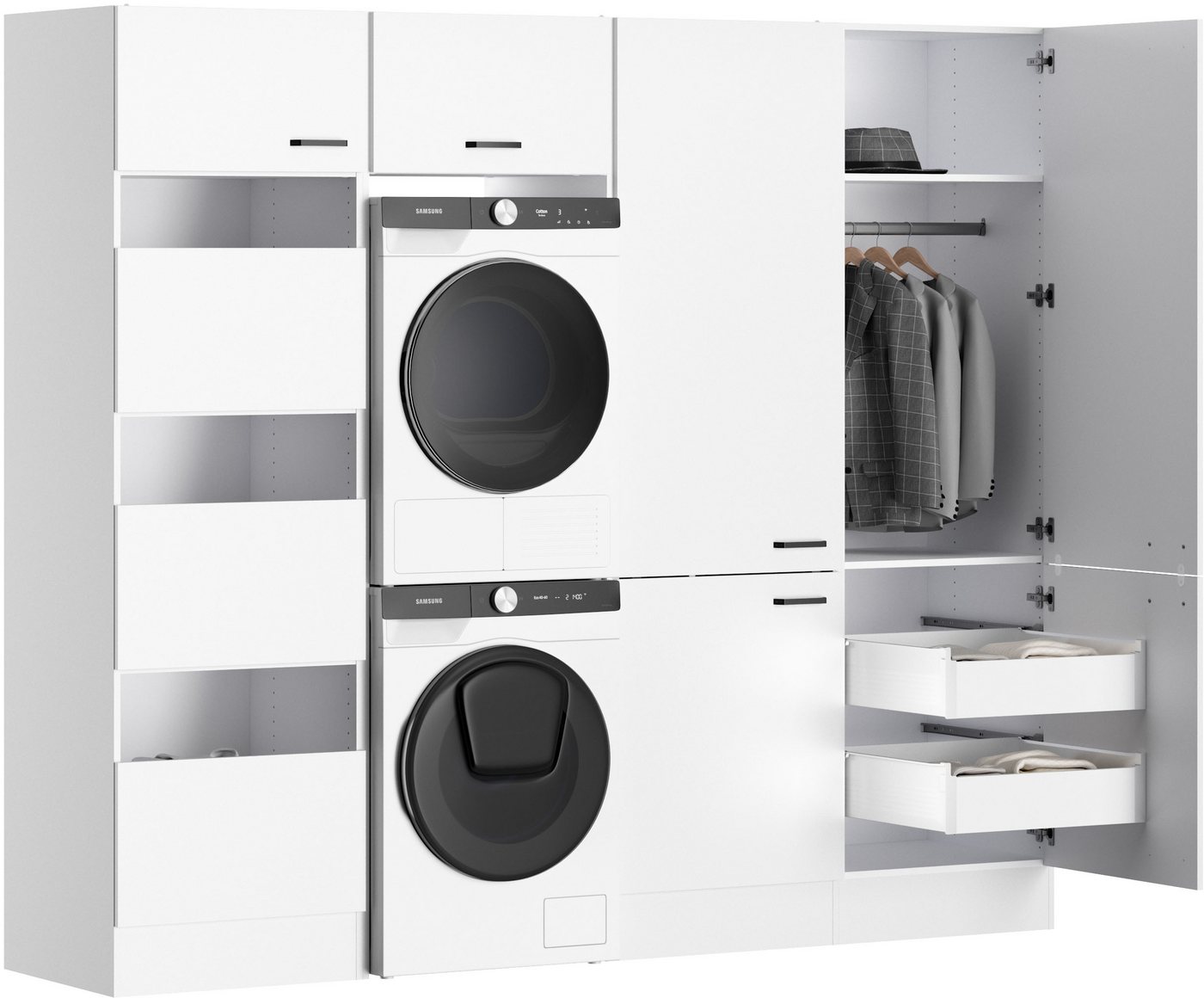 OPTIFIT Mehrzweckschrank-Set OPTImulti, Breite 243,2 cm, clevere Schrankinnenausstattung, Waschsäule – Bild 4 von 5