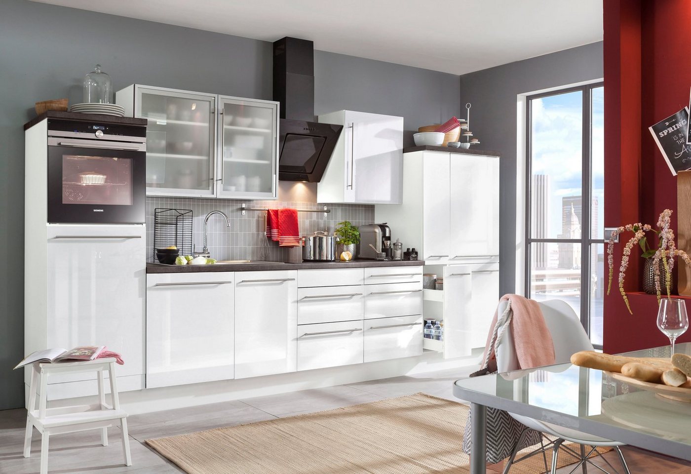 OPTIFIT Spülenschrank Bern 50 cm breit, mit 1 Tür, mit höhenverstellbaren Füßen, mit Metallgriff – Bild 2 von 5