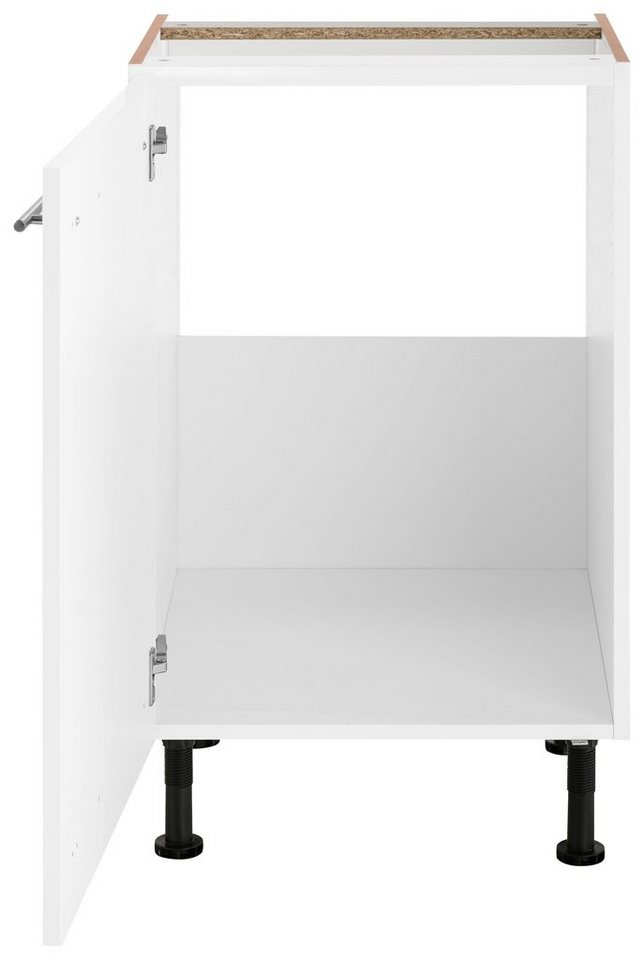 OPTIFIT Spülenschrank Bern 50 cm breit, mit 1 Tür, mit höhenverstellbaren Füßen, mit Metallgriff – Bild 4 von 5