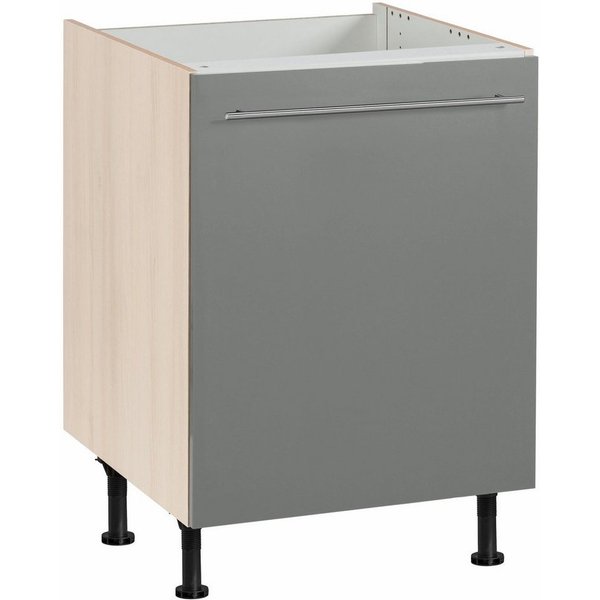 OPTIFIT Spülenschrank Bern 60 cm breit, mit 1 Tür, mit höhenverstellbaren Füßen, mit Metallgriff