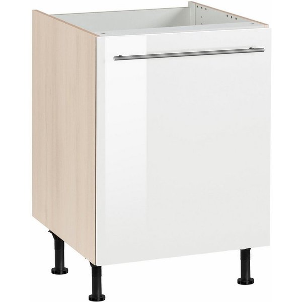 OPTIFIT Spülenschrank Bern 60 cm breit, mit 1 Tür, mit höhenverstellbaren Füßen, mit Metallgriff