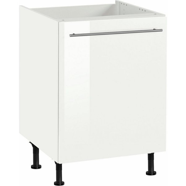 OPTIFIT Spülenschrank Bern 60 cm breit, mit 1 Tür, mit höhenverstellbaren Füßen, mit Metallgriff