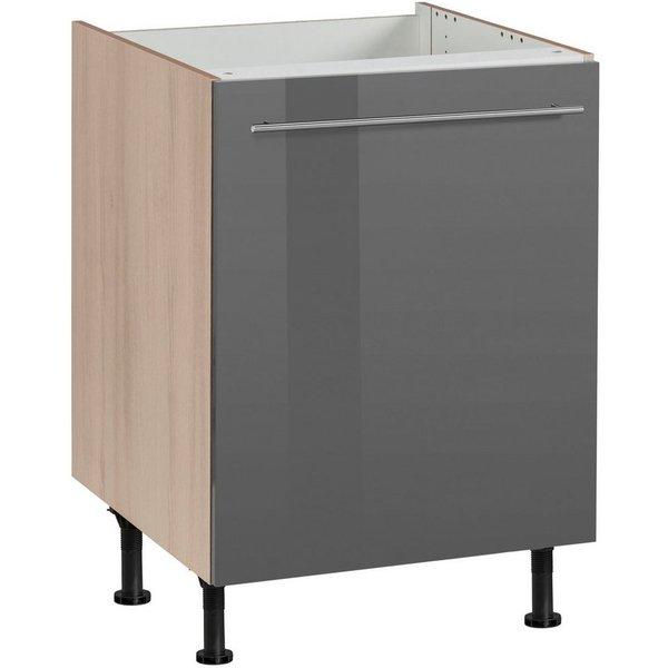 OPTIFIT Spülenschrank Bern 60 cm breit, mit 1 Tür, mit höhenverstellbaren Füßen, mit Metallgriff