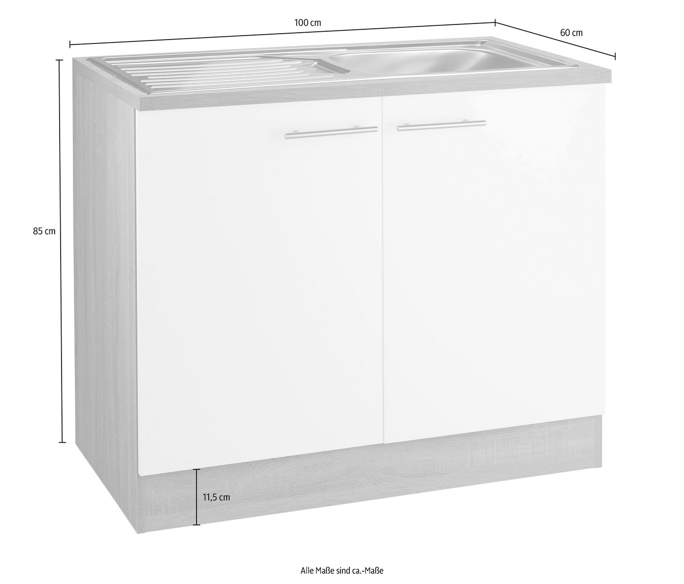 OPTIFIT Spülenschrank Kalmar, Breite 100 cm – Bild 4 von 5