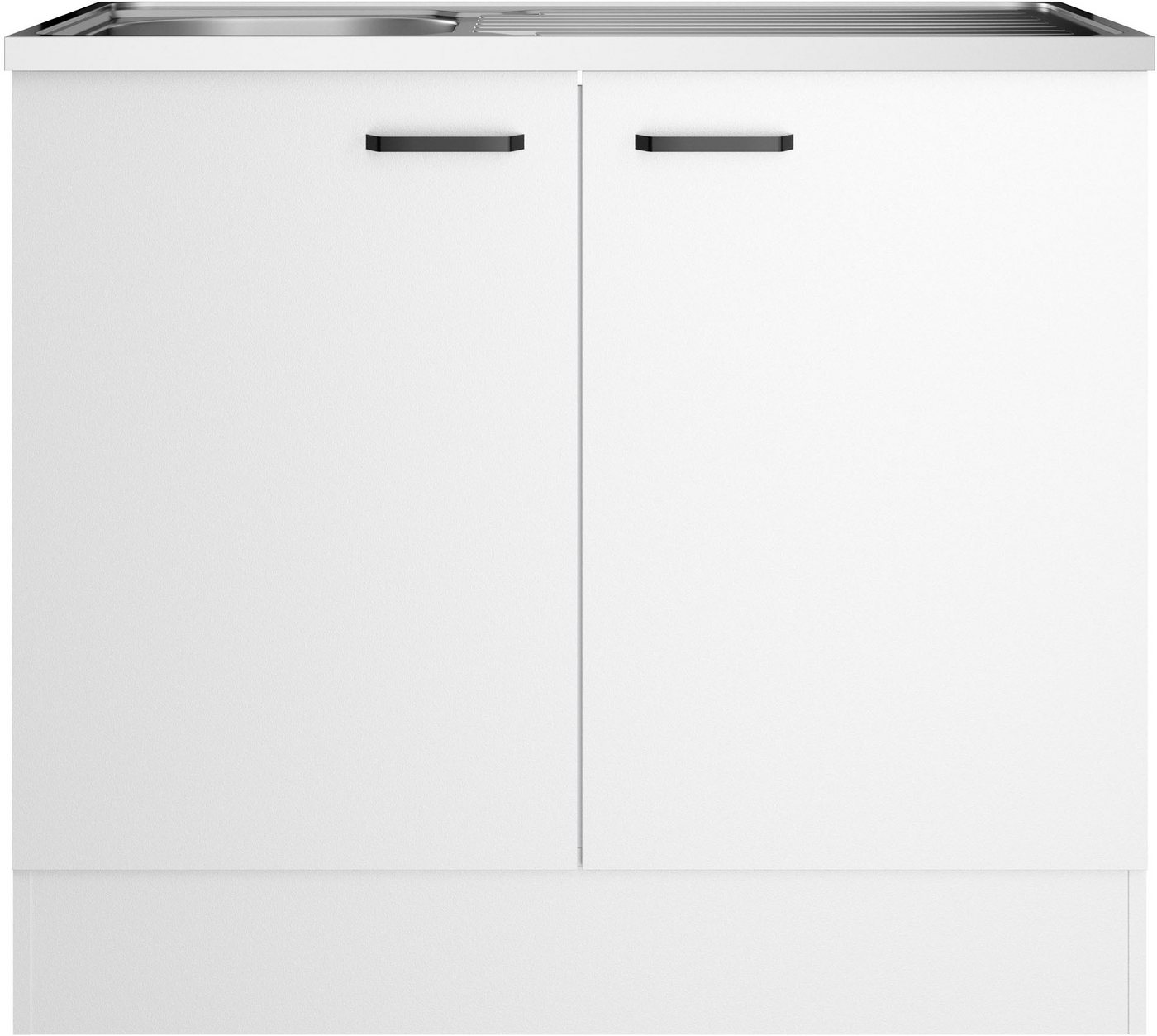 OPTIFIT Spülenschrank OPTImulti Breite 100 cm, Tiefe 60 cm, mit Spülenauflage – Bild 2 von 4