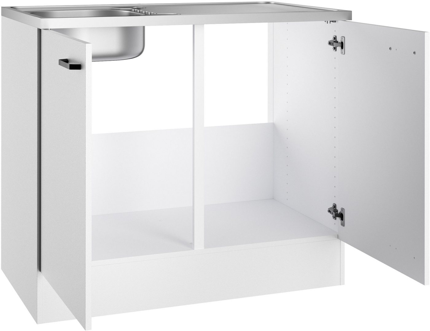 OPTIFIT Spülenschrank OPTImulti Breite 100 cm, Tiefe 60 cm, mit Spülenauflage – Bild 3 von 4