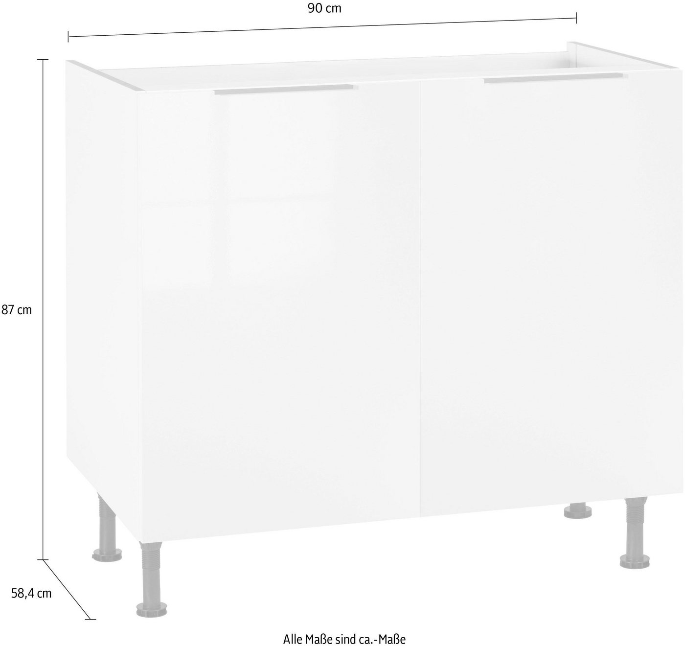 OPTIFIT Spülenschrank Tara, Breite 90 cm – Bild 4 von 5