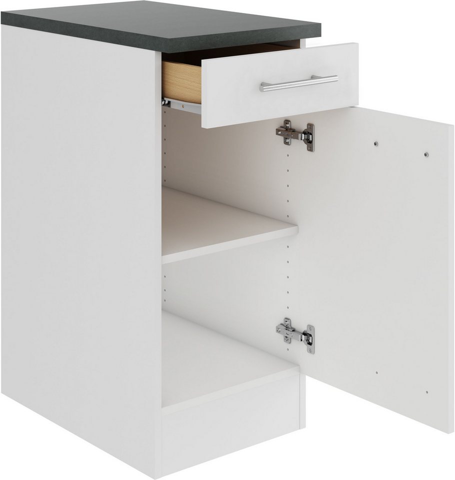 OPTIFIT Unterschrank Bella Breite 40 cm, 1 Tür, 1 Einlegeboden, 1 Schubkasten – Bild 3 von 5