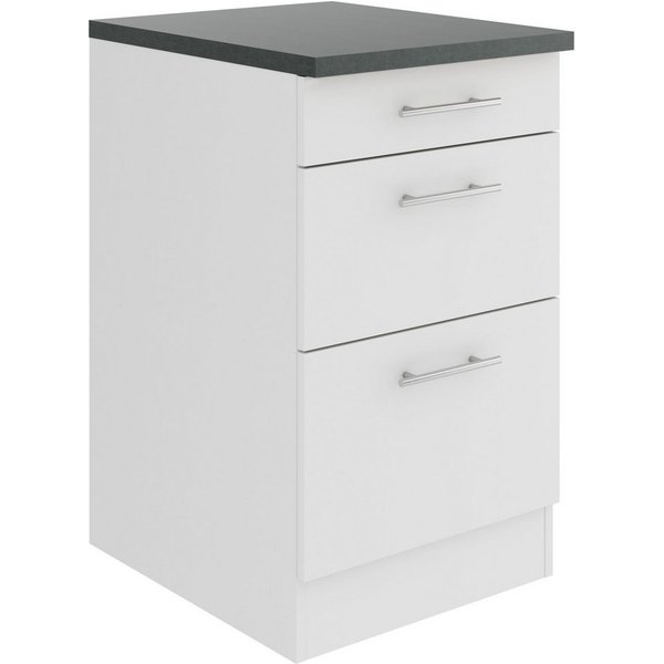 OPTIFIT Unterschrank Bella Breite 50 cm, 2 Auszüge, 1 Schubkasten