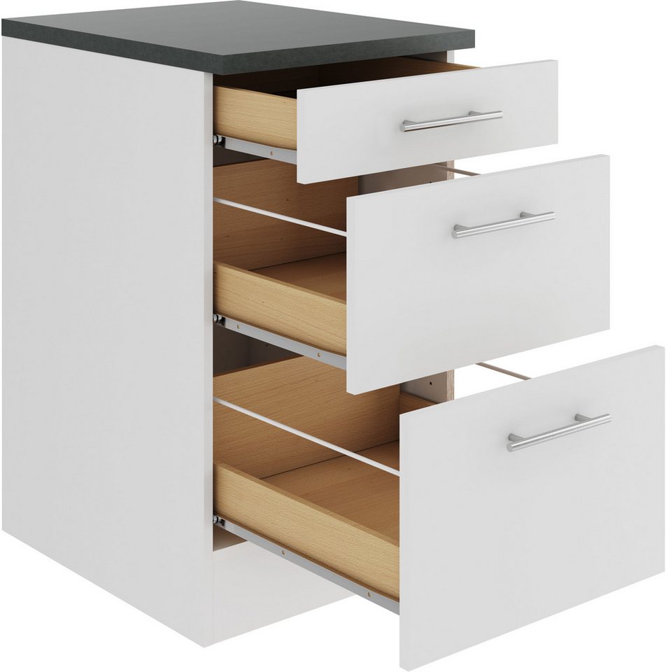 OPTIFIT Unterschrank Bella Breite 50 cm, 2 Auszüge, 1 Schubkasten – Bild 3 von 5