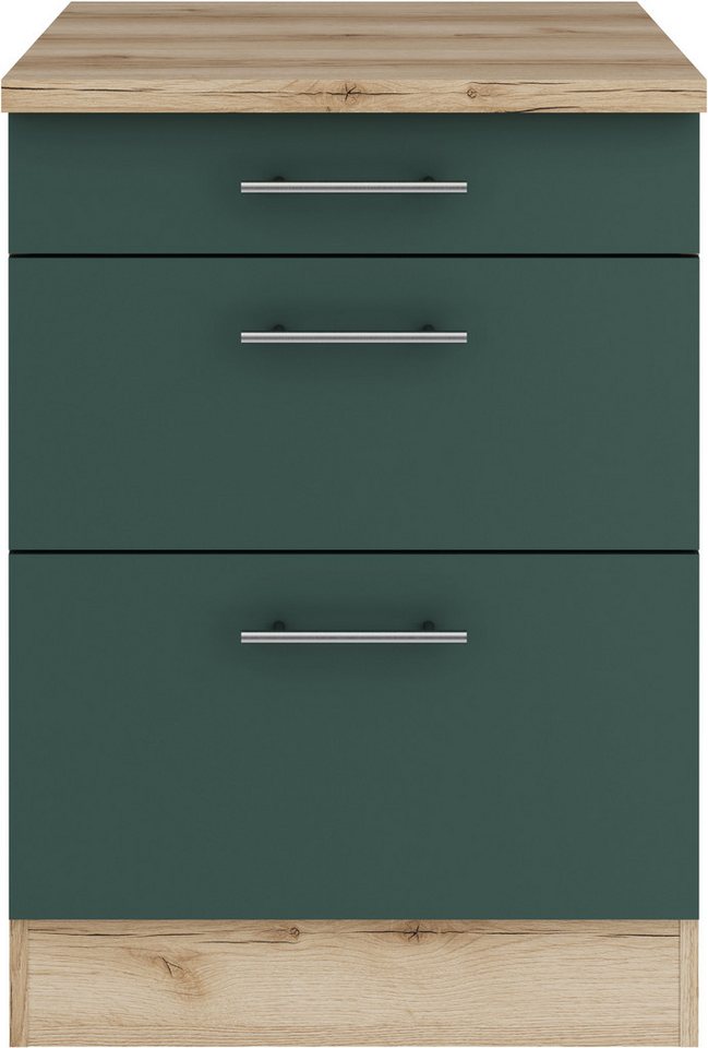 OPTIFIT Unterschrank Bella Breite 60 cm, 2 Auszüge, 1 Schubkasten – Bild 2 von 5