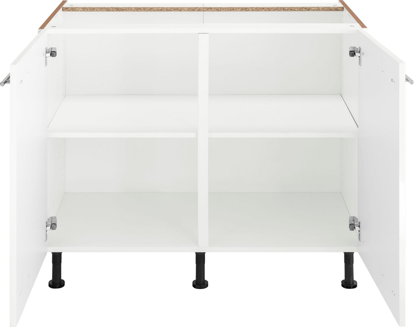 OPTIFIT Unterschrank Bern 100 cm breit, mit 2 Türen, mit höhenverstellbaren Füßen – Bild 3 von 5