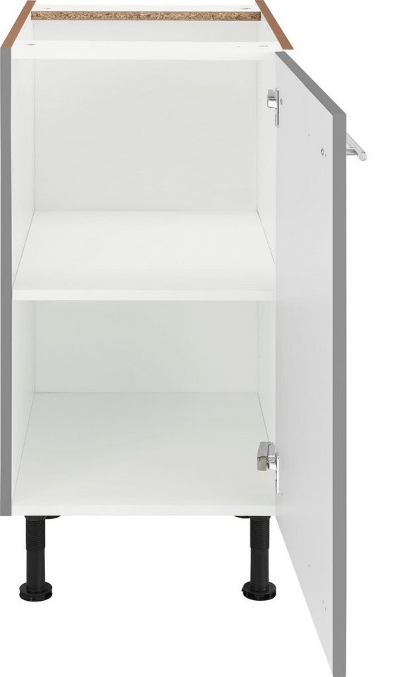 OPTIFIT Unterschrank Bern 40 cm breit, mit 1 Tür mit höhenverstellbaren Füßen, mit Metallgriff – Bild 2 von 5